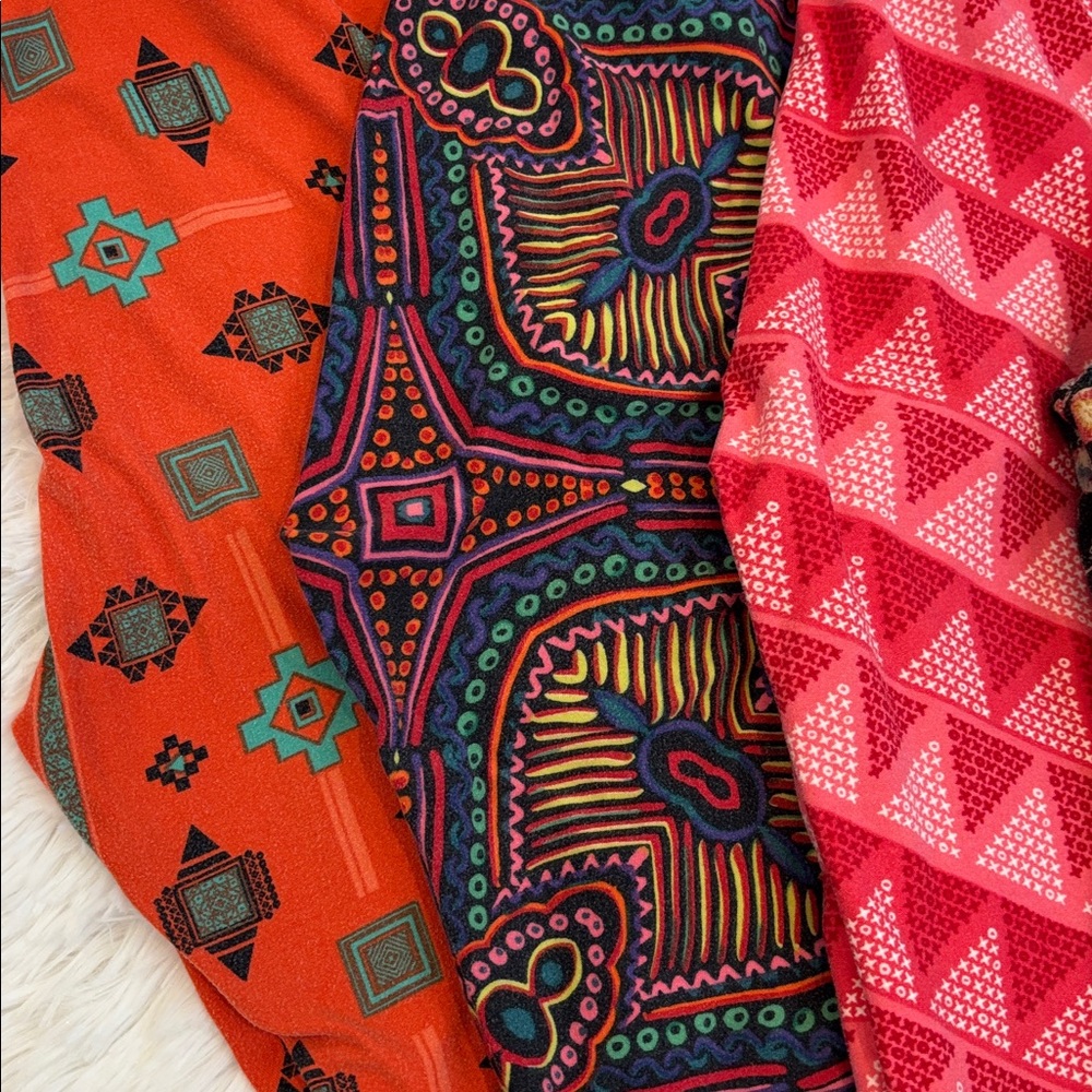 LulaRoe Leggings Six Pairs One Size - Picture 2 of 6